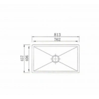 Stainless Steel Lab Sink 457h-813w Stainless Steel Lab Sink 457h-813w
